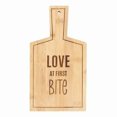 Placemats - Love At First Bite Bamboo Serving Board - SOMETHING DIFFERENT WHOLESALE EUROPE BV