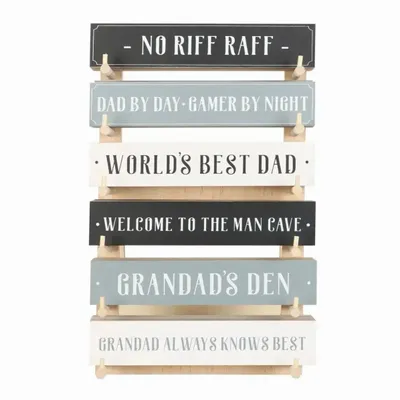 Panels - Set of 36 Block Signs for Him on Display - SOMETHING DIFFERENT WHOLESALE EUROPE BV