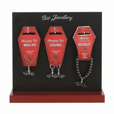 Jewelry - Set of 18 Bat Jewellery Pieces on Display - SOMETHING DIFFERENT WHOLESALE EUROPE BV