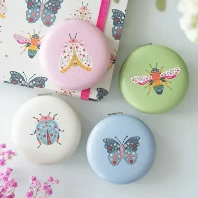 Mirrors - Set of 12 Floral Bug Compact Mirrors in Display - SOMETHING DIFFERENT WHOLESALE EUROPE BV