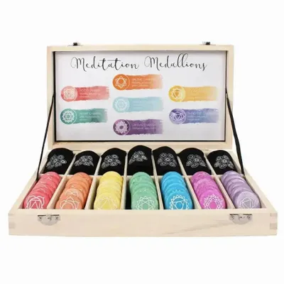 Ornaments - Set of 42 Chakra Meditation Stones - SOMETHING DIFFERENT WHOLESALE EUROPE BV