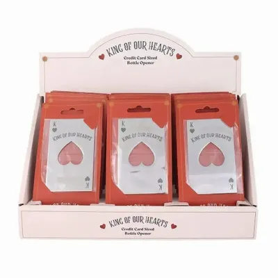 Wine accessories - Set of 15 Playing Card Bottle Openers in Display - SOMETHING DIFFERENT WHOLESALE EUROPE BV