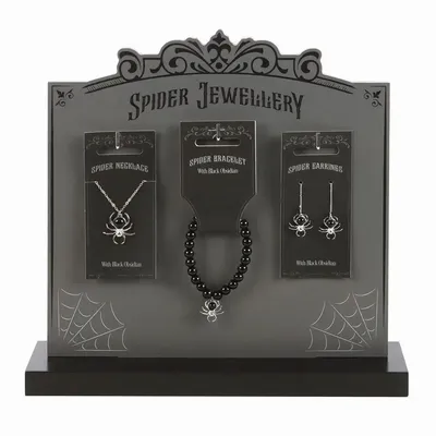Jewelry - Set of 18 Spider Jewellery Pieces on Display - SOMETHING DIFFERENT WHOLESALE EUROPE BV