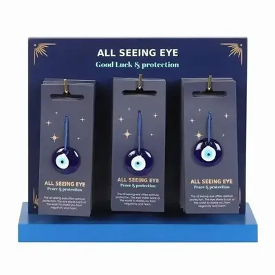 Ornements - Ensemble de 24 breloques de protection en verre présentées - SOMETHING DIFFERENT WHOLESALE EUROPE BV