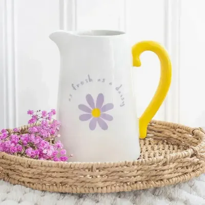 Vases - Fresh as a Daisy Ceramic Flower Jug - SOMETHING DIFFERENT WHOLESALE EUROPE BV