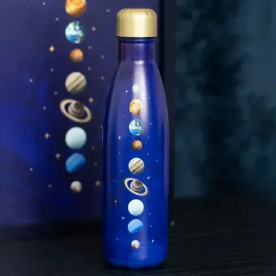 Glass - Solar System Metal Water Bottle - SOMETHING DIFFERENT WHOLESALE EUROPE BV