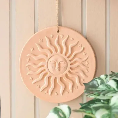 Panels - Terracotta Sun Plaque - SOMETHING DIFFERENT WHOLESALE EUROPE BV