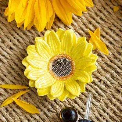 Bijoux - Petit plat à bijoux tournesol - SOMETHING DIFFERENT WHOLESALE EUROPE BV