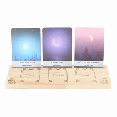 Ornaments - Natural Past Present Future Tarot Card Stand - SOMETHING DIFFERENT WHOLESALE EUROPE BV