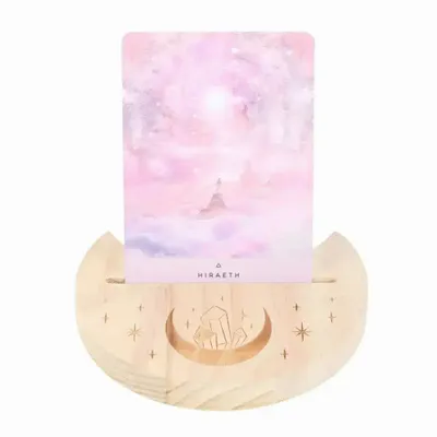 Ornements - Support pour cartes de tarot en cristal naturel en forme de croissant de lune - SOMETHING DIFFERENT WHOLESALE EUROPE BV
