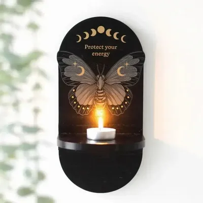 Shelves - Black Moth Altar Shelf - SOMETHING DIFFERENT WHOLESALE EUROPE BV