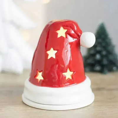 Candlesticks and candle holders - Santa Hat Incense Cone Burner and Tealight Holder - SOMETHING DIFFERENT WHOLESALE EUROPE BV