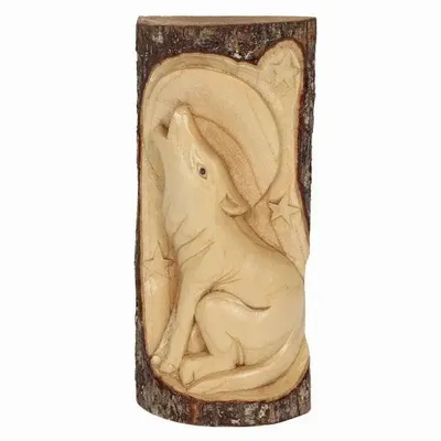 Sculptures, statuettes et miniatures - Sculpture en bois de loup de 30 cm - SOMETHING DIFFERENT WHOLESALE EUROPE BV