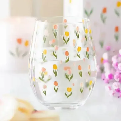 Verres - Verre sans pied à motif tulipe - SOMETHING DIFFERENT WHOLESALE EUROPE BV