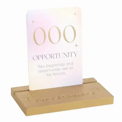 Jouets enfants - Cartes d'affirmation des nombres angéliques avec support en bois - SOMETHING DIFFERENT WHOLESALE EUROPE BV
