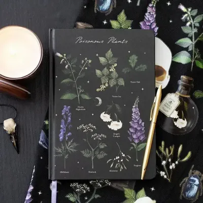 Stationery - Poisonous Plants A5 Notebook - SOMETHING DIFFERENT WHOLESALE EUROPE BV