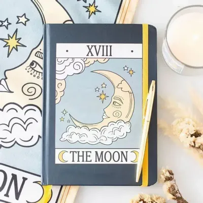 Papeterie bureau - Carnet de notes A5 vintage Tarot de la Lune - SOMETHING DIFFERENT WHOLESALE EUROPE BV