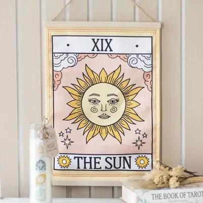 Other wall decoration - The Sun Vintage Tarot Wall Hanging - SOMETHING DIFFERENT WHOLESALE EUROPE BV