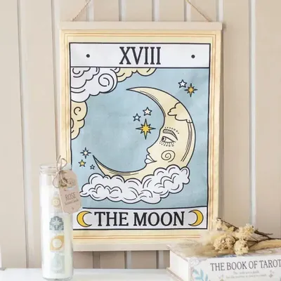 Other wall decoration - The Moon Vintage Tarot Wall Hanging - SOMETHING DIFFERENT WHOLESALE EUROPE BV