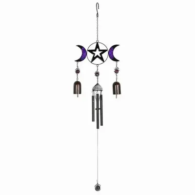 Decorative objects - Triple Moon Windchime with Bells - SOMETHING DIFFERENT WHOLESALE EUROPE BV