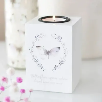 Candlesticks and candle holders - Butterflies Appear Tealight Candle Holder - SOMETHING DIFFERENT WHOLESALE EUROPE BV