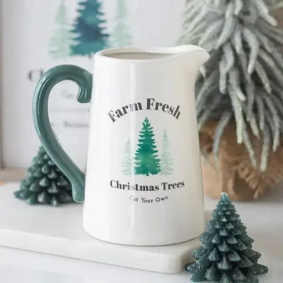 Vases - Sapins de Noël frais de la ferme, pichet à fleurs en céramique - SOMETHING DIFFERENT WHOLESALE EUROPE BV