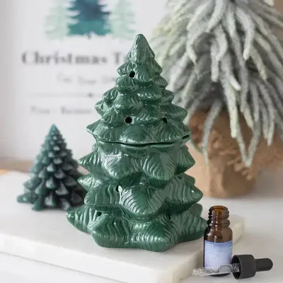 Senteurs - Brûleur à huile et chauffe-cire en sapin vert - SOMETHING DIFFERENT WHOLESALE EUROPE BV
