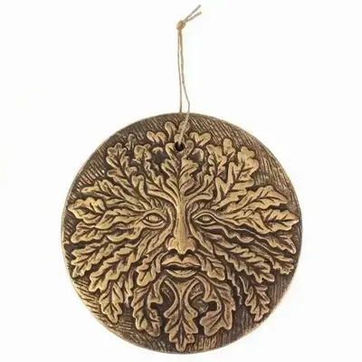 Panels - Bronze Terracotta Green Man Plaque - SOMETHING DIFFERENT WHOLESALE EUROPE BV