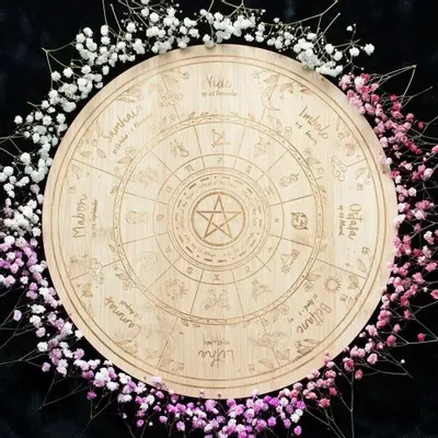 Placemats - Wheel of the Year Serving Board - SOMETHING DIFFERENT WHOLESALE EUROPE BV