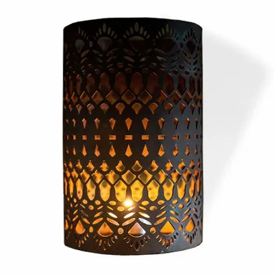 Bougeoirs et photophores  - Lampe porte-bougie Fiammetta - PUGLIA CORTEN LOVE
