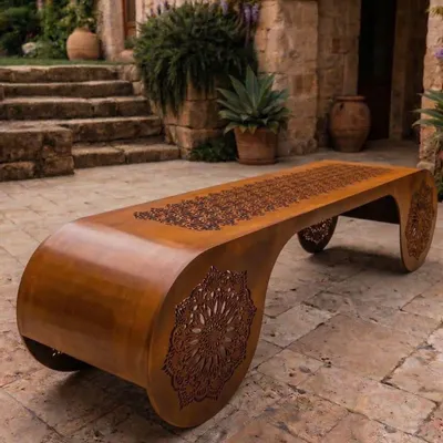 Benches - Pancarrozza bench, La Controra - PUGLIA CORTEN LOVE