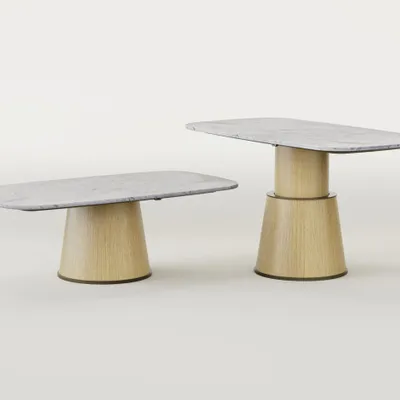Autres tables  - Smart Table - table de salon en marbre électroniquement réglable en hauteur - PISTORE MARMI