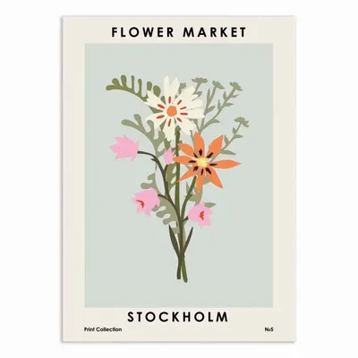 Affiches - Affiche - Flower Market Stockholm - NKTN - WALL EDITIONS