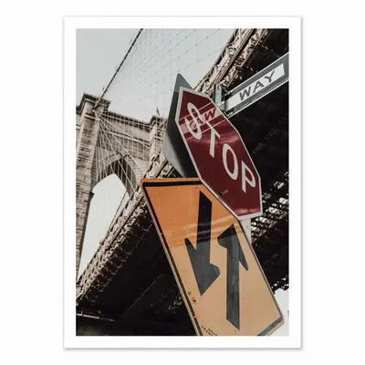 Affiches - Affiche - Brooklyn Bridge Stop - Rikard Martin - WALL EDITIONS
