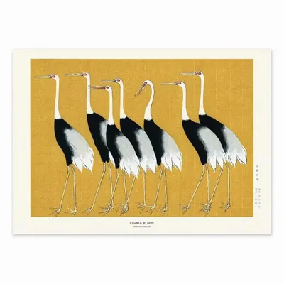 Affiches - Affiche - Japanese Red Crown Crane - Ogata Korin - WALL EDITIONS