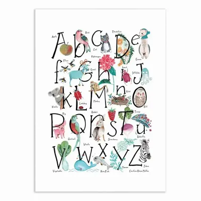 Poster - Art-Poster - ABC illustration - Caroline Bonne Muller - WALL EDITIONS