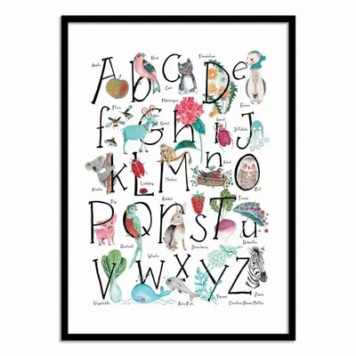 Poster - Art-Poster - ABC illustration - Caroline Bonne Muller - WALL EDITIONS