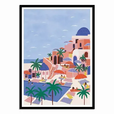 Poster - Art-Poster - Summer Vacation - Ceyda Alasar - WALL EDITIONS