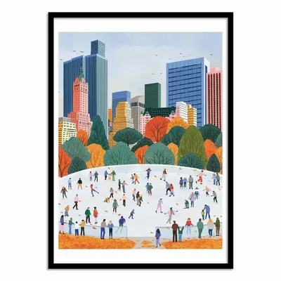 Poster - Art-Poster - Fall in New York City - Ceyda Alasar - WALL EDITIONS