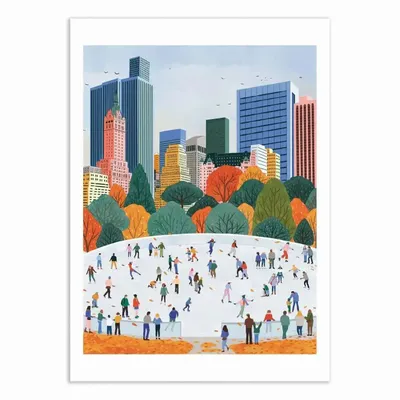 Poster - Art-Poster - Fall in New York City - Ceyda Alasar - WALL EDITIONS