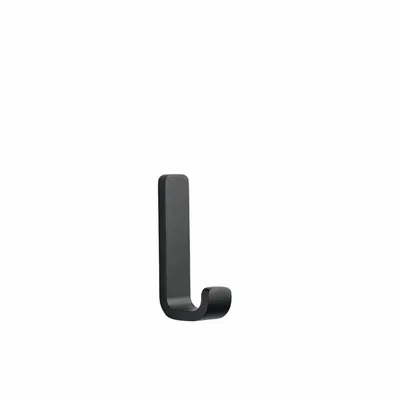 Bathroom equipment - Hook Rim 8.5cm Black - F&H GROUP A/S