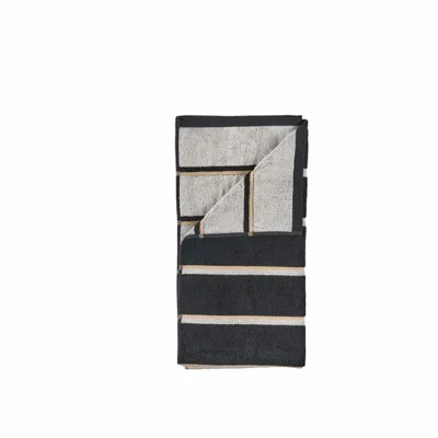 Bathroom equipment - Towel Sauna 50x100 Black/Soft Grey/Camel - F&H GROUP A/S