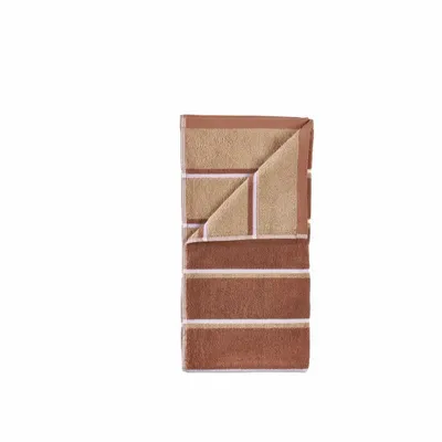 Bathroom equipment - Towel Sauna 50x100 Terracotta/Camel/Lupine - F&H GROUP A/S
