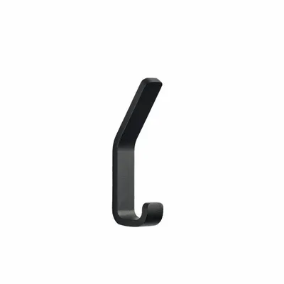 Bathroom equipment - Double Hook Rim 11.5cm Black - F&H GROUP A/S