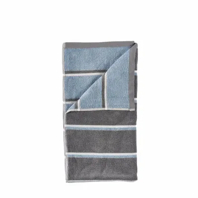 Bathroom equipment - Bath towel Sauna 70x140 Grey/Blue Fog/Soft Grey - F&H GROUP A/S