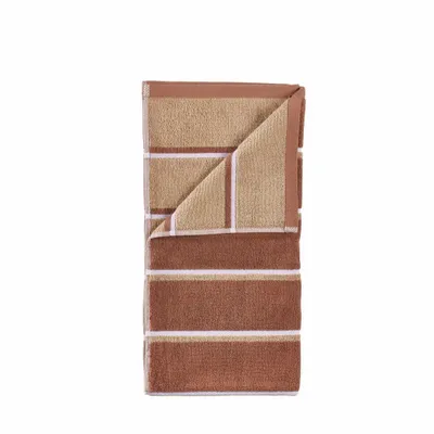 Bathroom equipment - Bath towel Sauna 70x140 Terracotta/Camel/Lupine - F&H GROUP A/S