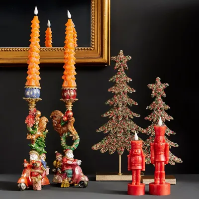 Autres décorations de Noël - Bougeoir Père Noël sur scooter - WERNER VOSS
