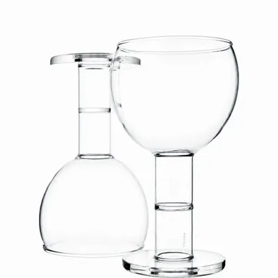 Bougeoirs et photophores  - Wine Candle Glass - Set of 2 - TRAGA