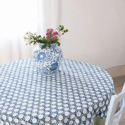 Nappes - Nappes et serviettes florales imprimées à la main - ROZABLUE