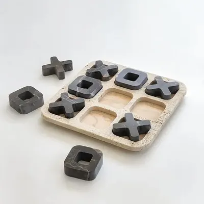 Decorative objects - Tic Tac Toe Marble Edition - PISTORE MARMI